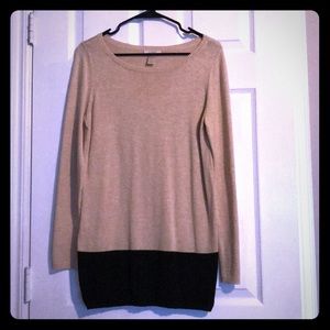 Tan and Black Loft Sweater
